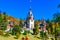 Peles Castle, Sinaia, Prahova County, Romania: Famous Neo-Renaissance castle in autumn colours