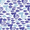 Pelican and fish seamless pattern. Cloth background, wallpaper, wrapping