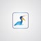 Pelican icon logo vector design