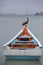 Pelican standing on a fisher boat, Margarita Island