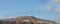 Pelicans flying over Anacapa Island Lighthouse  in the Channel Islands National Park offshore from Santa Barbara California