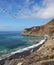 The pelicans over azure ocean