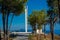 Peljesac landscape, view from village Pijavicino to Trstenik