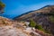 Peljesac landscape, view from village Pijavicino to Trstenik