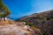 Peljesac landscape, view from village Pijavicino to Trstenik