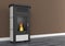 Pellet stove heating 3D
