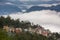 Pelling town aerial view, West Sikkim