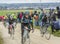 The Peloton on a Dirty Road - Paris-Nice 2016