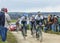 The Peloton on a Dirty Road - Paris-Nice 2016