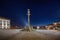 Pelourinho Column at Terreiro da Se at night - Porto, Portugal