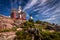 Pemaquid Point Lighthouse atop dramatic rocky coast