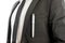 Pen Clipped on Suit Pocket of a Businessman