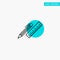 Pen, Desk, Organizer, Pencil, Ruler, Supplies turquoise highlight circle point Vector icon