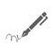 Pen, pencil, write, writing gray icon design