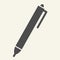 Pen solid icon. Ink vector illustration isolated on white. Write glyph style design, designed for web and app. Eps 10.