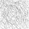 Pen tangled scrawl line sketch background. Hatched drawing picture. Hand drawn vector. Abstract shape.