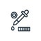 pen tool icon vector from designing concept. Thin line illustration of pen tool editable stroke. pen tool linear sign for use on