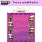 Pen tracing lines activity worksheet for children. Pencil control for kids practicing motoric skills. Train educational