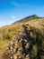 Pen-y-ghent mountain with path