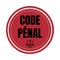 Penal code symbol icon called code penal in French language