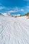 Penalara Natural Park winter scene. `Circo Glaciar` Cirque glacier covered with snow. Madrid, Spain