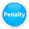 Penalty premium cyan blue round button