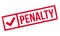 Penalty rubber stamp