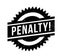 Penalty rubber stamp
