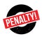 Penalty rubber stamp