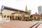PENANG, MALAYSIA, February 15, 2020: Wat Chaiya Mangalaram with popular reclining sleeping Buddha is popular tourism destination