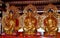 Penang, Malaysia: Three Gilded Buddhas at Chinese Temple