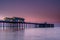 Penarth Pier, on the south Wales coast, near Cardiff, at sunrise.