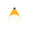 Pencil arrow motion education logo