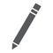 Pencil glyph icon, school and education, edit sign