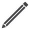 Pencil glyph icon, web and mobile, edit sign