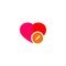 Pencil heart love sign symbol