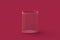 Pencil holder of magenta on red background. Color of the year 2023