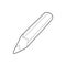 Pencil icon, outline style