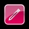 Pencil icon with pink shape