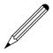 Pencil icon simple design, vector pencil icon sign taking notes writing on paper
