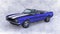 Pencil illustration of a blue 1967 Chevrolet Camaro Z28 Convertible  view A