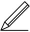 Pencil, Lead Pencil Isolated Line Vector Icon that can be easily modified or edited.