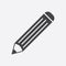 Pencil pictogram icon.