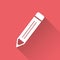 Pencil pictogram icon. Simple flat illustration for business, ma