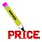 Pencil price markdown