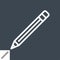 Pencil Related Vector Line Icon