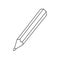 Pencil school accessory in hand drawn doodle style vector illustration