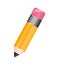 Pencil school supply isolated icon