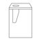 Pencil sharpener vector outline icon. Vector illustration sharpen blade on white background. Isolated outline