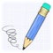 Pencil simple vector illustration.